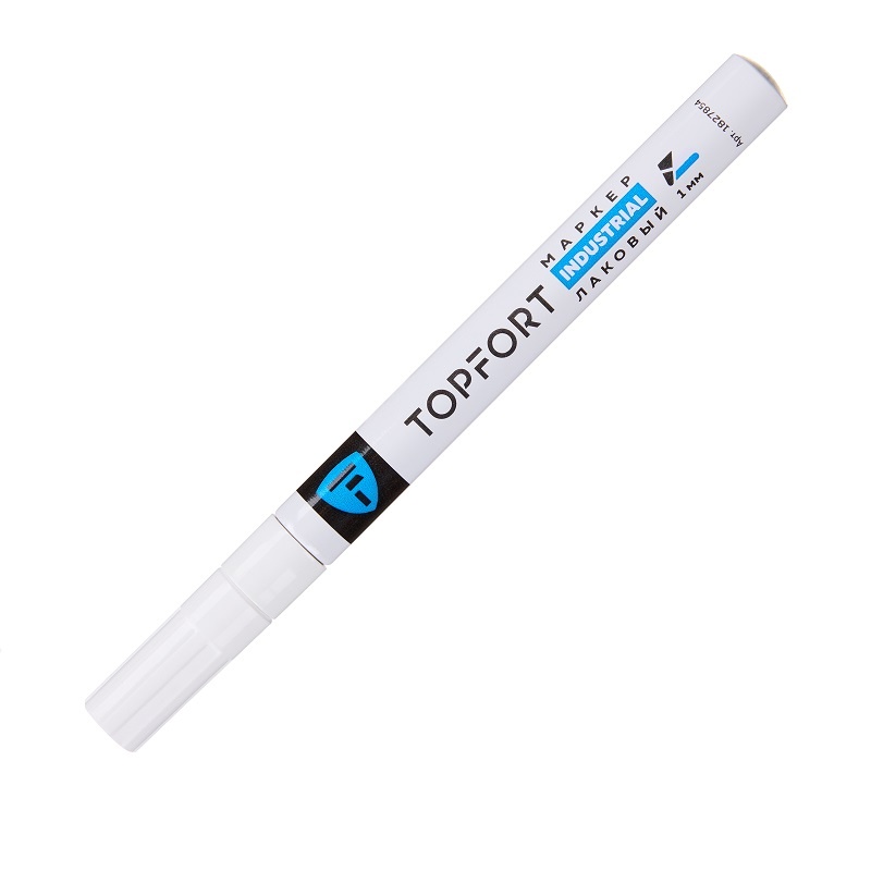 Маркер лаковый Topfort Industrial белый 1 мм