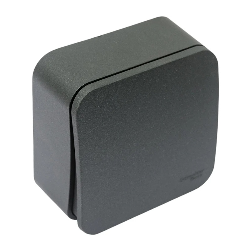 Выключатель о/у Blanca BLNVA101016, 1 клавиша, б/инд, антрацит