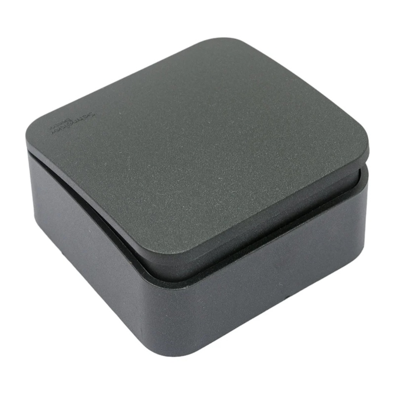 Выключатель о/у Blanca BLNVA101016, 1 клавиша, б/инд, антрацит