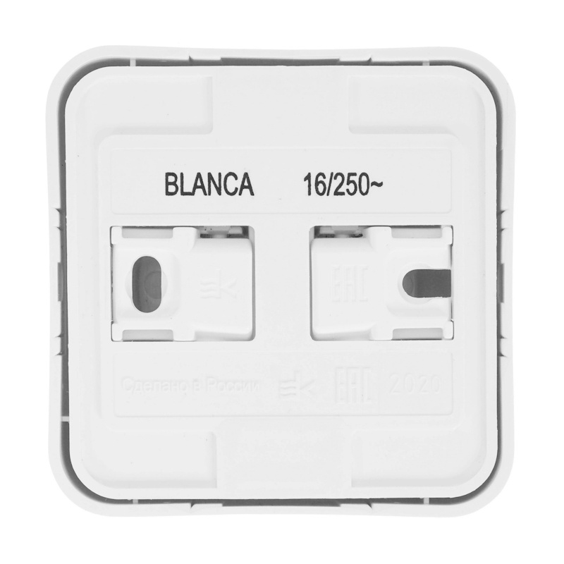 Розетка о/у Blanca BLNRA000111, 1 гнездо, б/з, белая