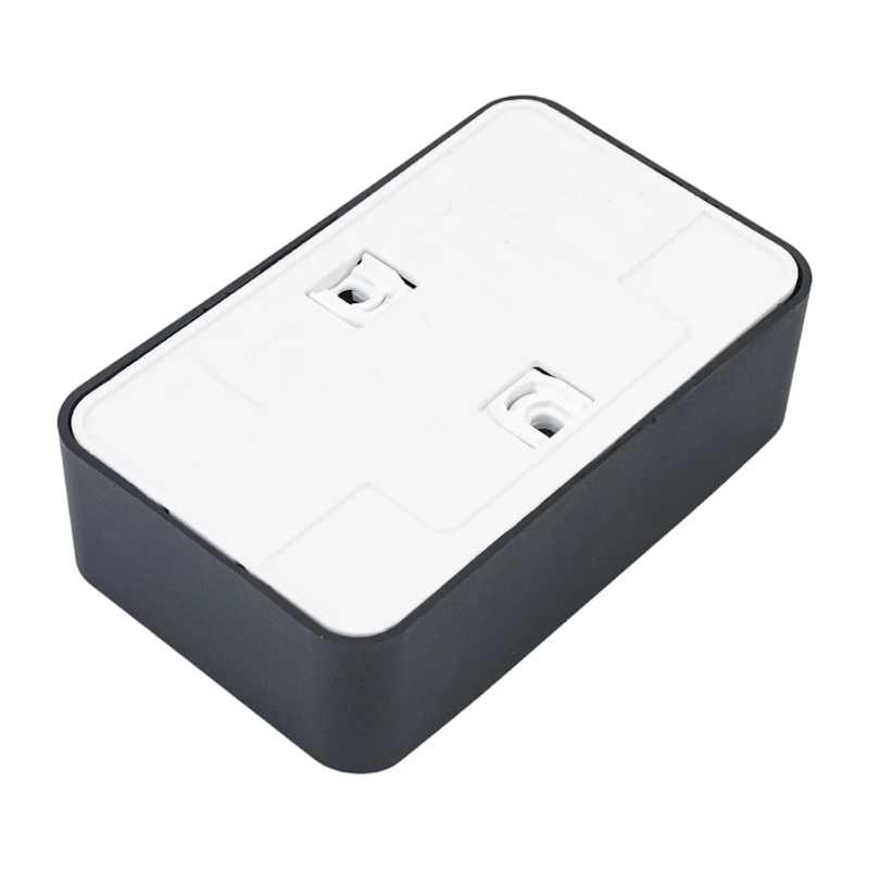 Розетка о/у Blanca BLNRA000216, 2 гнезда, б/з, антрацит