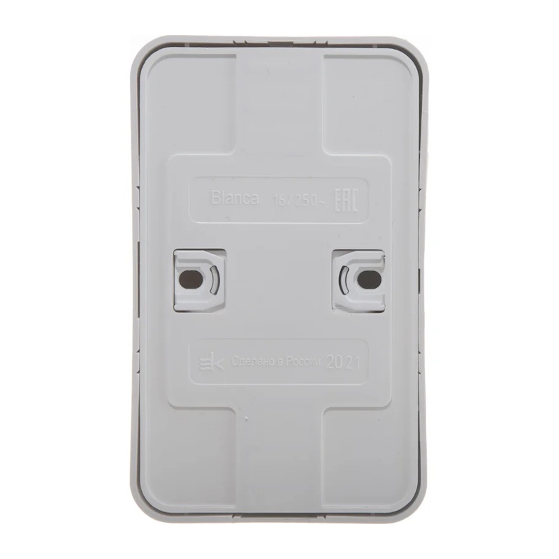 Розетка о/у Blanca BLNRA010211, 2 гнезда, с/з, белая