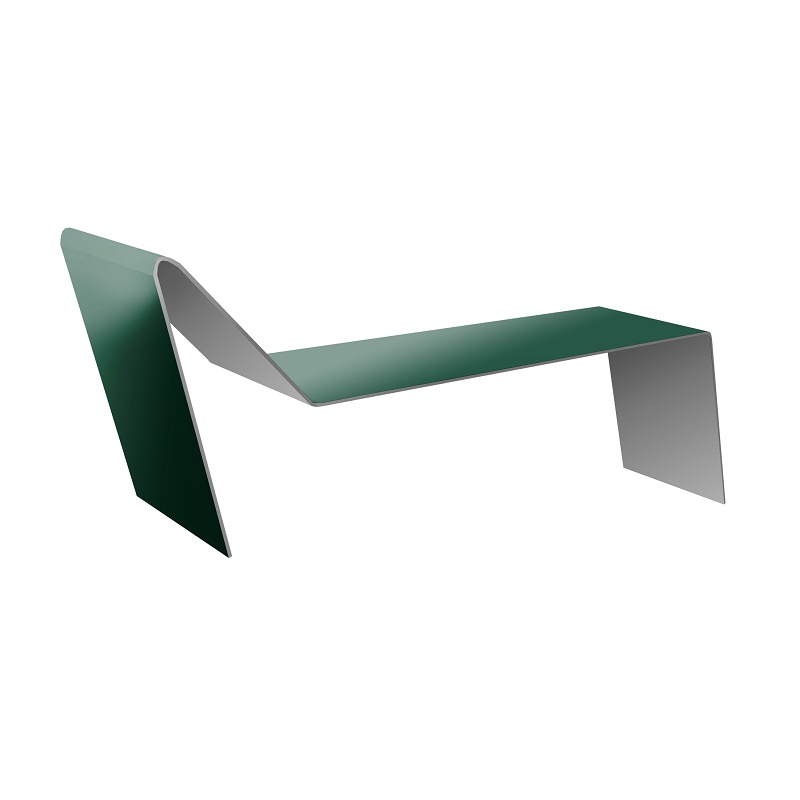 Планка примыкания для гибкой черепицы RAL 6005 зеленый мох (2 м)