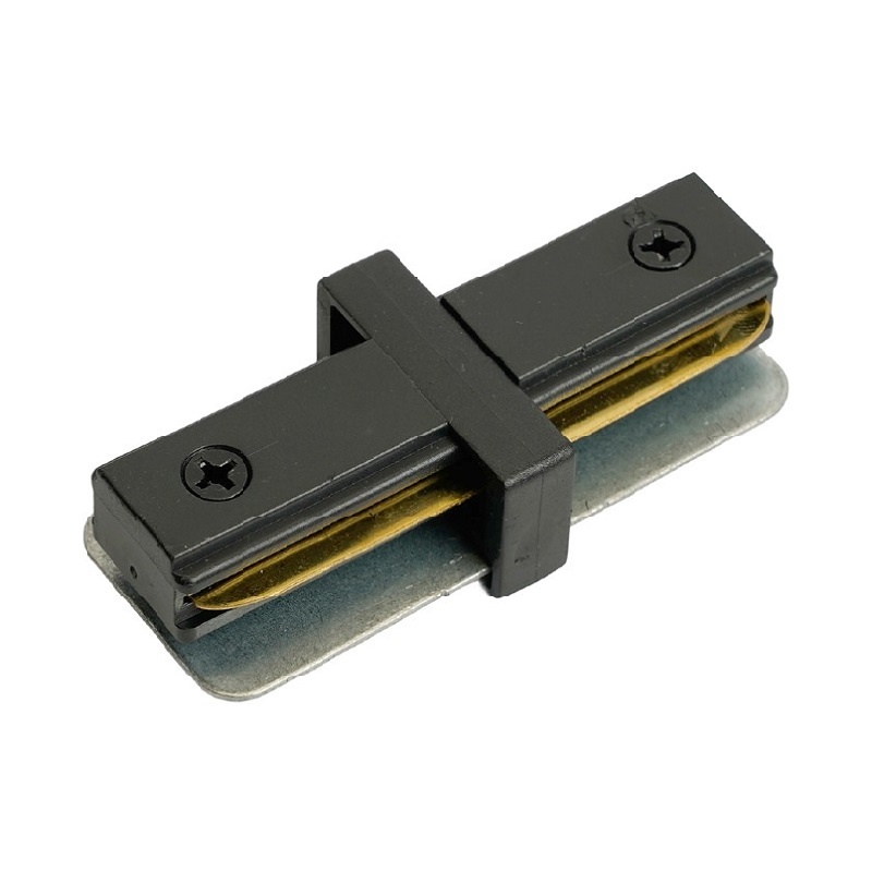 Коннектор I-образный (прямой) для накладного 1ф шинопровода CAB1007, черный