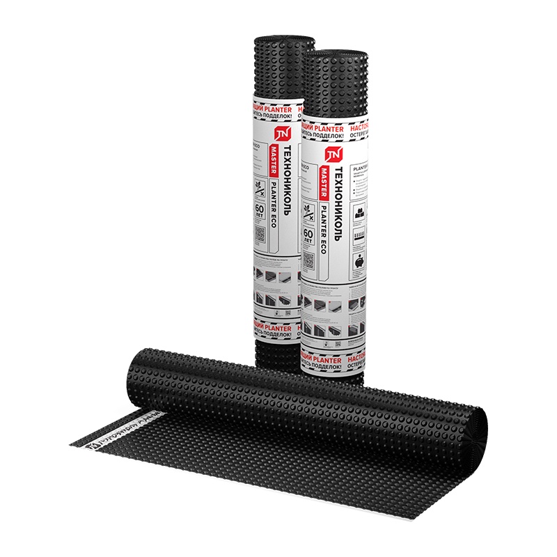 Мембрана профилированная Технониколь Плантер Эко, 2х10 м, 20 м²