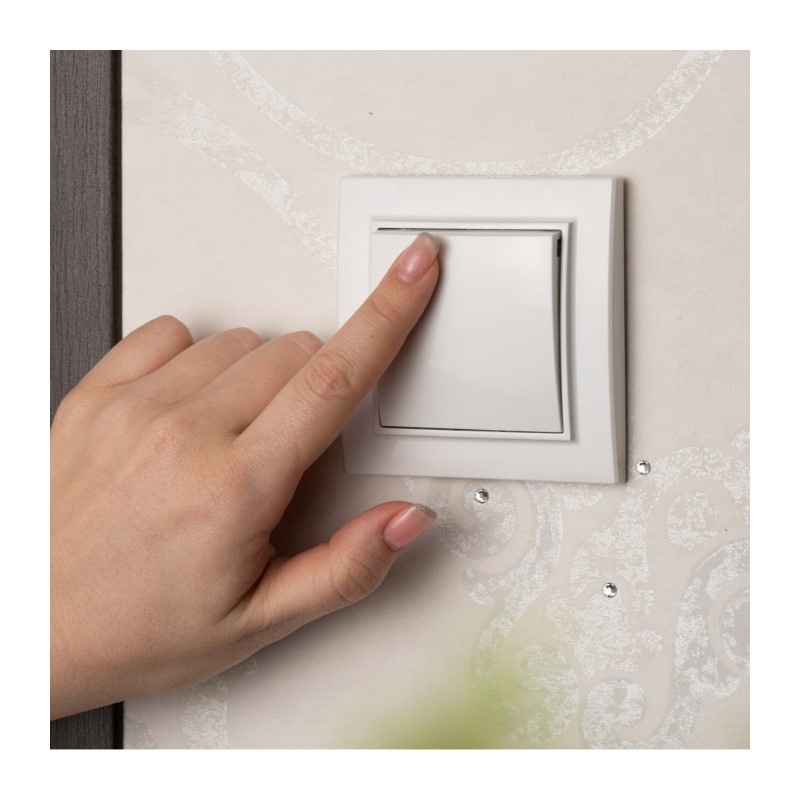 Переключатель перекрестный с/у Минск ERV10-125-10, 1 клавиша, б/инд, белый