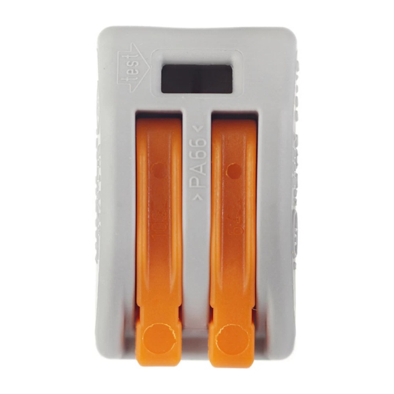 Клемма с рычажком WAGO 222-412 без пасты, 2 провода 0,08-2,5 мм2 (5 шт.)