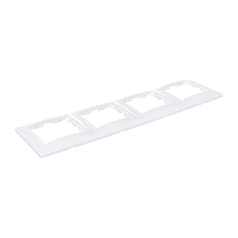 Рамка 4-х постовая Valena 694255, универсальная, белая