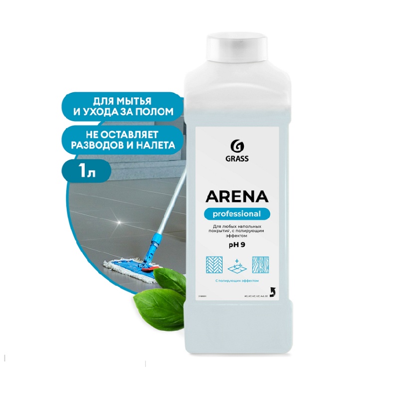 Средство моющее для пола нейтральное Grass Arena, концентрат (1 л)