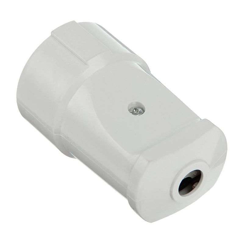 Штепсельное гнездо разборное А115 230В, 10А, б/з, ABS-пластик