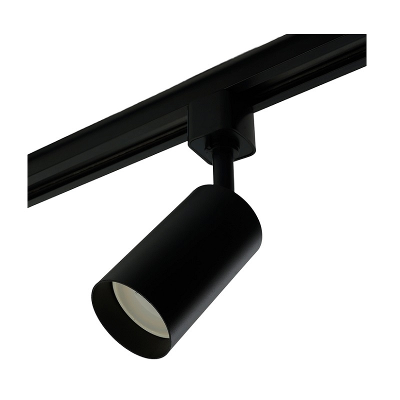 Светильник трековый под лампу GU10, 1ф, черный