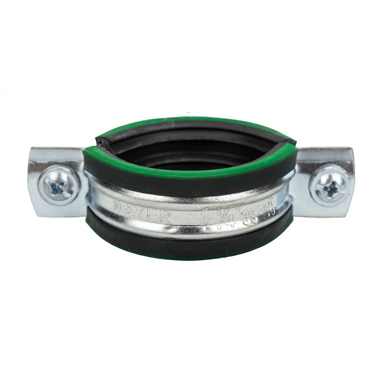 Хомут для труб 1 1/4" (39-46 мм) с уплотнителем и гайкой М8/1,2х20 мм