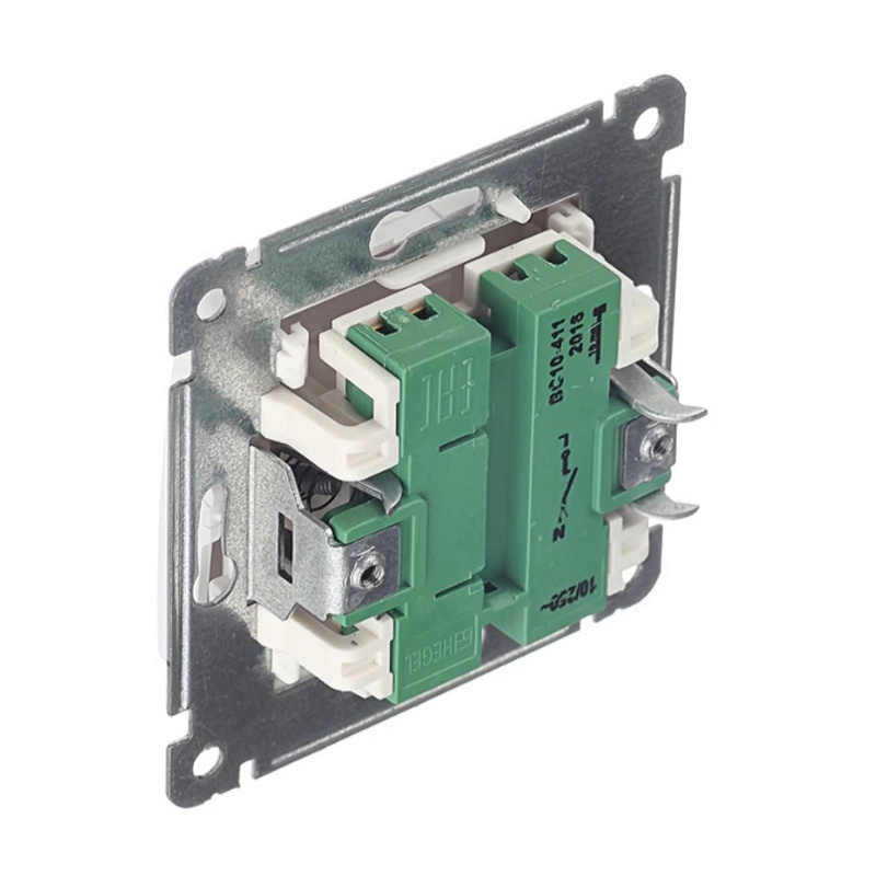 Выключатель с/у Master ВС10-411, 1 клавиша, б/инд, белый