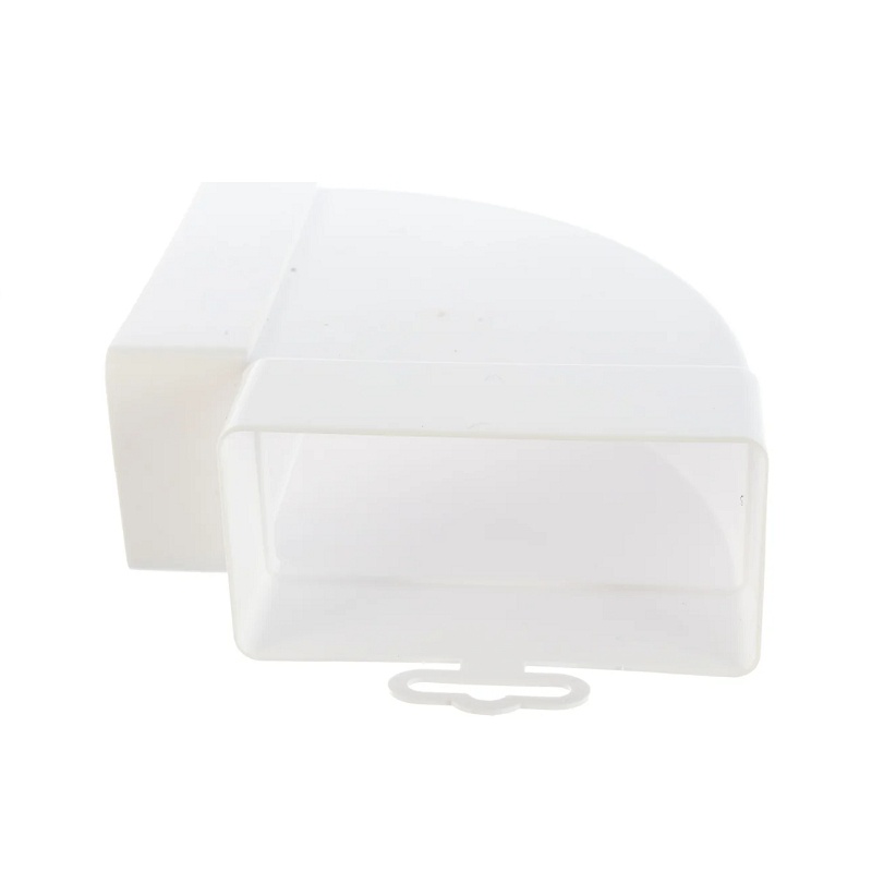 Колено горизонтальное Era 511КГП, 90 градусов 110х55 мм