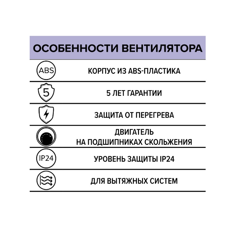 Вентилятор вытяжной Era 100 Favorite 4, 95 м3/ч