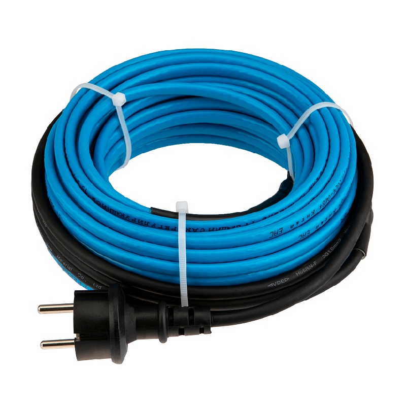 Кабель греющий саморегулирующийся Rexant SRL 15MSR-PB, для установки на трубу, 15 Вт/м (15 м)