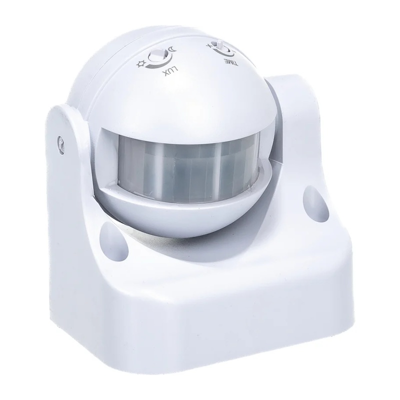 Датчик движения настенный d=12 м, 1100Вт, 5-480с