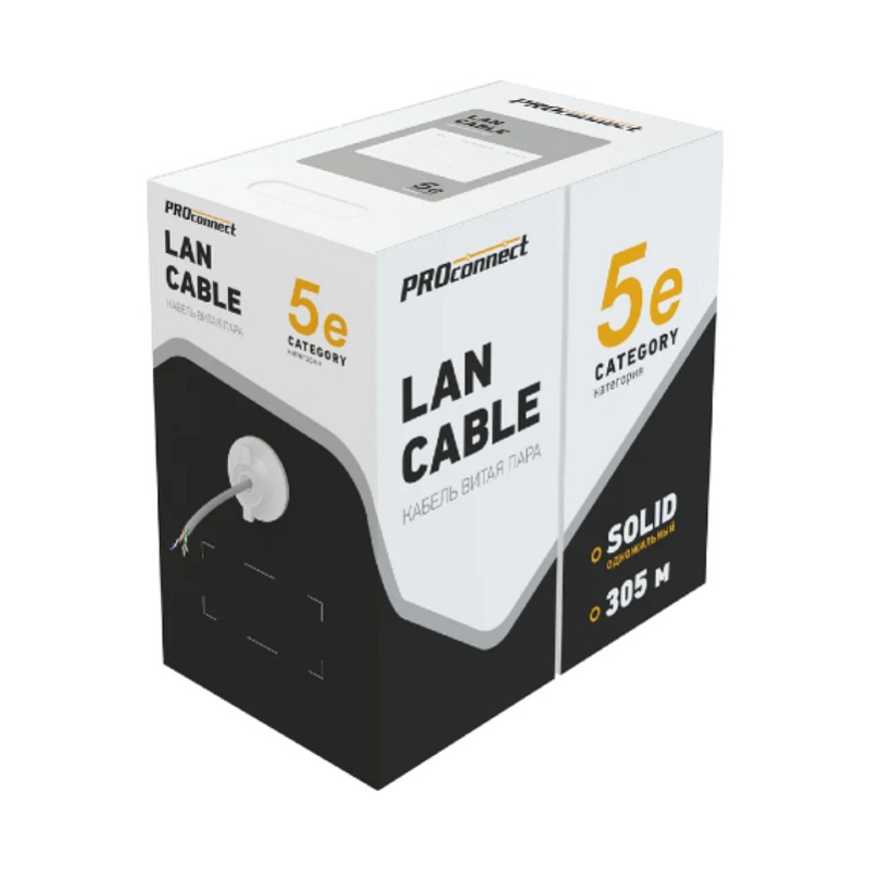 Витая пара UTP PROconnect 4х2х0.48 (бухта-305 п.м.)
