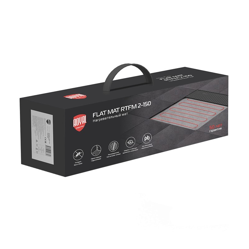 Теплый пол Royal Thermo, мат нагревательный, 150W, 5 м²