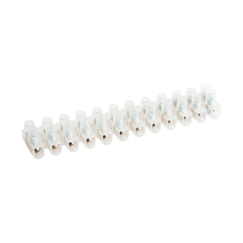 Клеммная колодка ЗВИ-3 (1,5-4 мм2) 12 секций 450 В, прозрачная