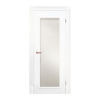 Полотно дверное Olovi Петербургские двери 1, со стеклом, белое, б/з (М10 945х2050х40 мм)