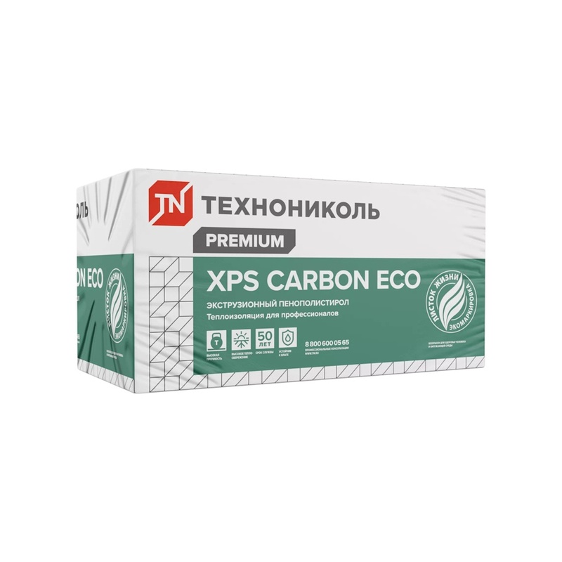 Пенополистирол экструдированный Технониколь XPS Carbon Eco 1180х580х100 мм, 4 шт