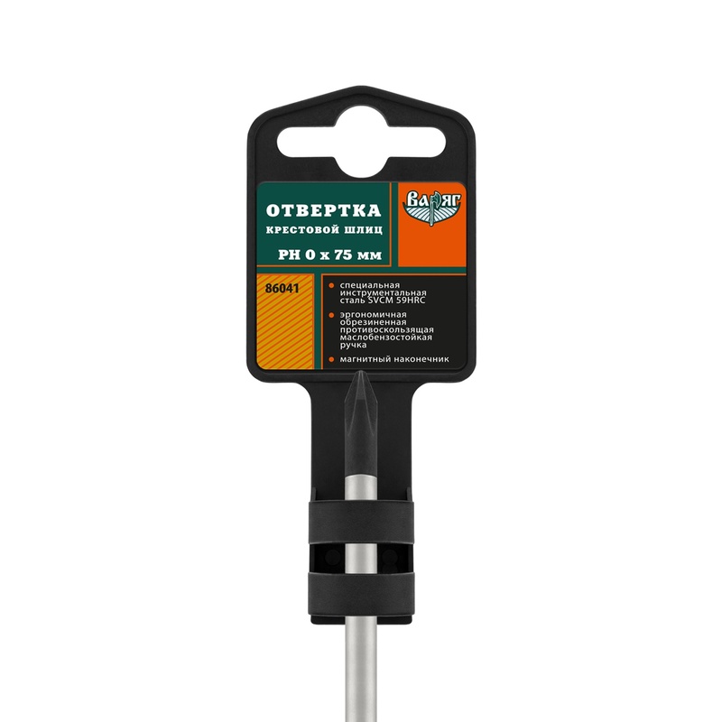 Отвертка Варяг 86041 PH 0х75 мм