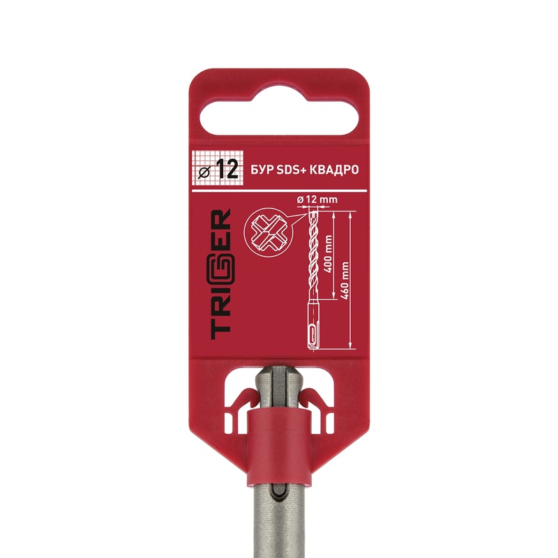 Бур Trigger Quadro 78496 SDS+ 12х400/460 мм