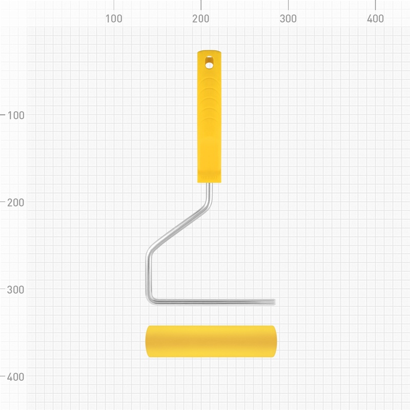 Валик Biber 32752, прижимной обойный, с бюгелем 150 мм