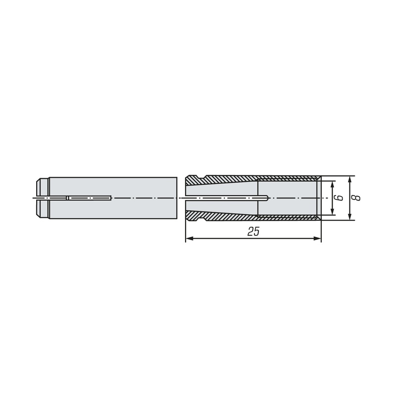 Анкер забивной SWFS М6 (100 шт)