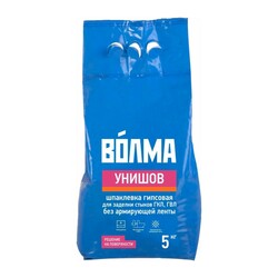 Шпаклевка гипсовая Волма Унишов для заделки стыков, ГКЛ, ГВЛ, 5 кг