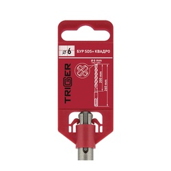 Бур Trigger Quadro 78478 SDS+ 6х200/260 мм