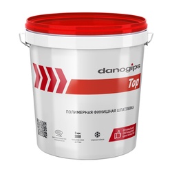 Шпаклевка полимерная Danogips Dano Top 5 финишная готовая (10 л)