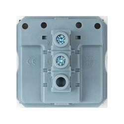 Выключатель EKF 45х45 мм, 2 модуля, 1 клавиша, 10А, 230В