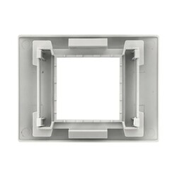 Суппорт с рамкой к кабель-каналу EKF 105х50мм, 2 модуля (1 пост), белый