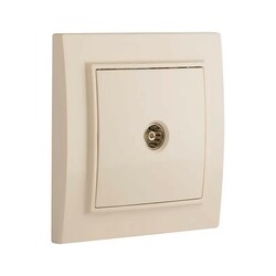 Розетка телевизионная TV с/у Минск ERA00-027-20, 1 гнездо, бежевая