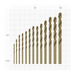 Набор сверл по металлу Trigger 74342 P6M5K5 1,5-6,5 мм (набор 13 шт.)