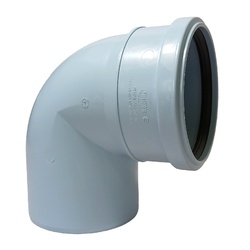 Отвод д/внутреннего водостока d=110мм 87гр, полипропилен