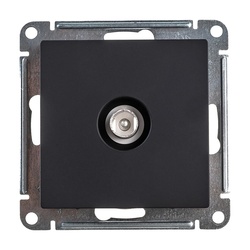 Розетка телевизионная TV с/у AtlasDesign ATN001093, 1 гнездо, карбон