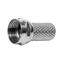 Штекер F (RG6) для коаксиального кабеля, металлический (3 шт)