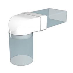 Соединительное колено Era 620СК10КП, 204х60 мм d=100 мм