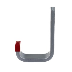 Крюк настенный, 190х220 мм, алюминий, серебро анод.