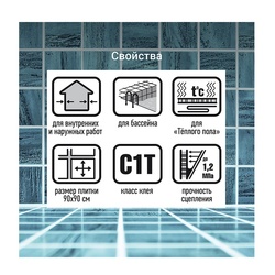 Клей для плитки Unis Белфикс белый (25 кг)