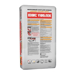 Клей кладочно-монтажный Unis Униблок, 25 кг