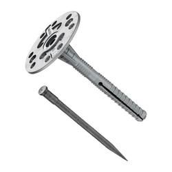 Дюбель-гвоздь для изоляции 10х100 мм (50 шт) с пластиковым гвоздем