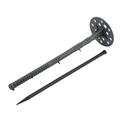 Дюбель-гвоздь для изоляции 10х200 мм (25 шт) с пластиковым гвоздем