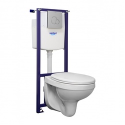 Комплект инсталляции Santeri Альфа (инсталляция, унитаз, сиденье, кнопка)