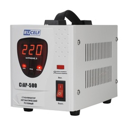 Стабилизатор напряжения Rucelf СтАР-500 0,5кВА, 140-260В, релейный, однофазный, переносной