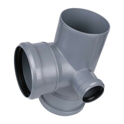 Крестовина внутренняя Sinikon d=110х50х110 мм 87 градусов 2-х пл. левый