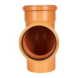 Тройник наружный Sinikon, d=110х110 мм, 87 градусов